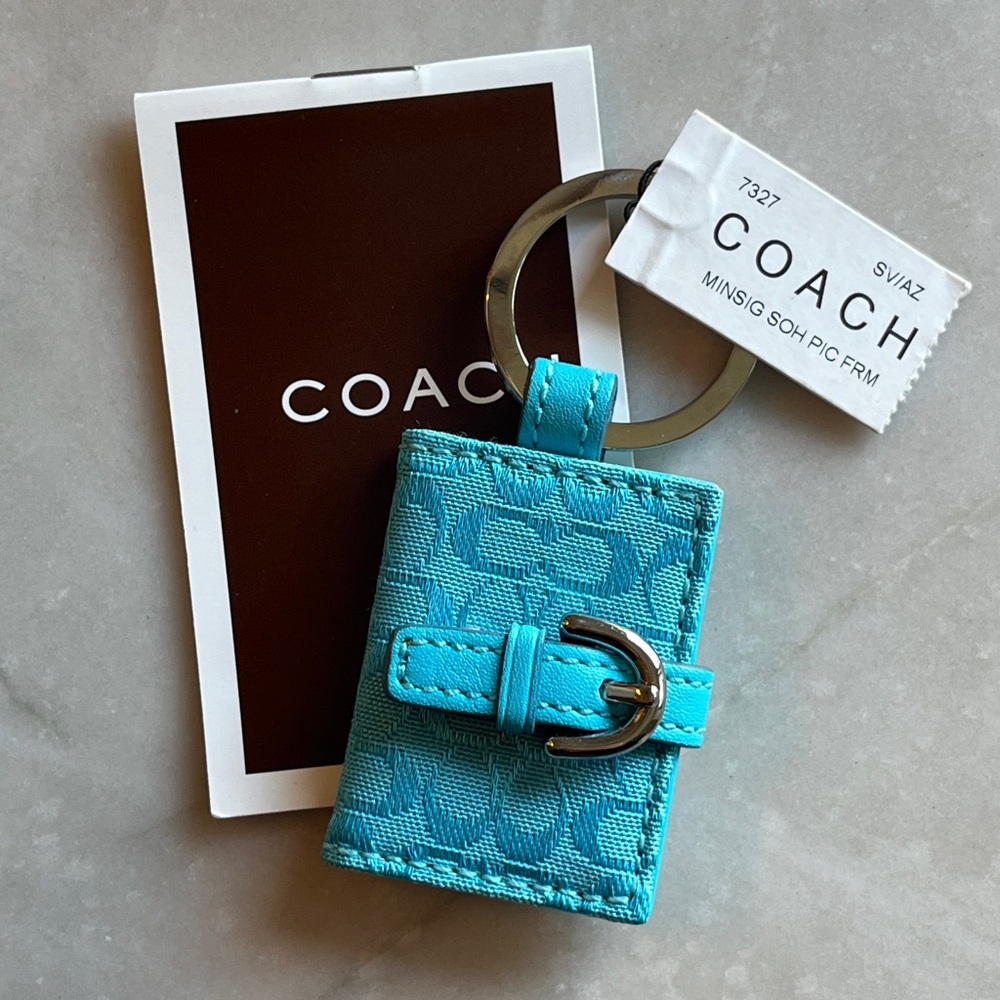 NWT Coach Picture Frame Keychain